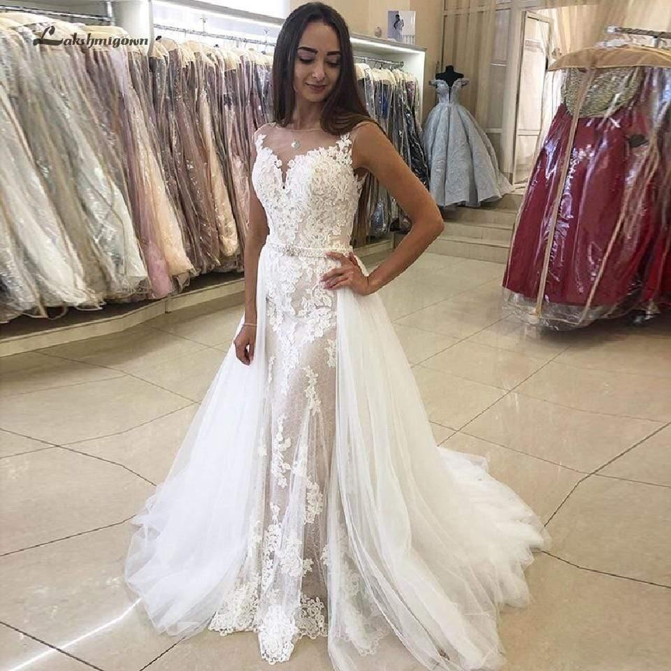 Vestidos de novia NumberSea con encaje vintage y corte sirena