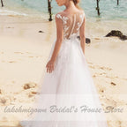 Vestido de novia de sirena con falda desmontable de NumberSea para mujer