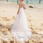 Vestido de novia de sirena con falda desmontable de NumberSea para mujer