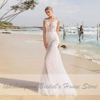 Vestido de novia de sirena con falda desmontable de NumberSea para mujer