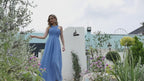 Numbersea Women Halter Chiffon Bridesmaid Dress A-line Long Formal Prom Gown SEA28015