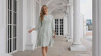 Numbersea Mother of The Bride Dresses Prom Dress Casual Pleated Dress  28065