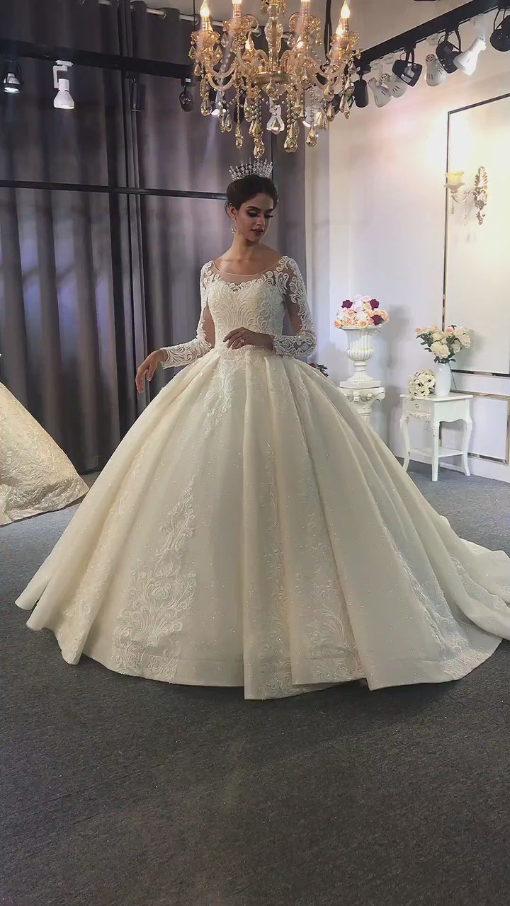 NB3770 Robe De Mariee Princess Puffy Ball Gown Wedding Dress Dride 100% Real Photos