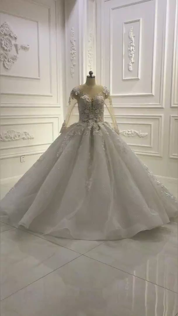 NB457 100% Real Photos Wedding Dress Factory Custom Made Luxury Wedding Dress New